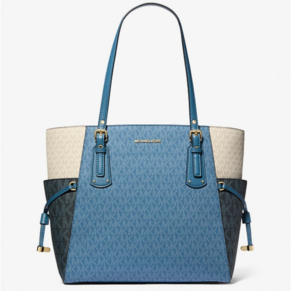 Michael Kors Signature Logo Voyager Shoulder Bag